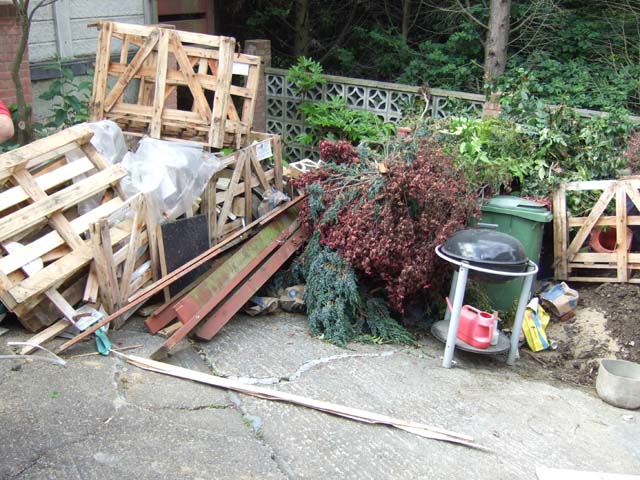 Home garden rubbish